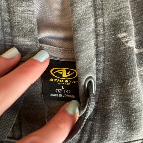 Athletic Works gray/black camo long sleeved hoodie L - Picture 2 of 11